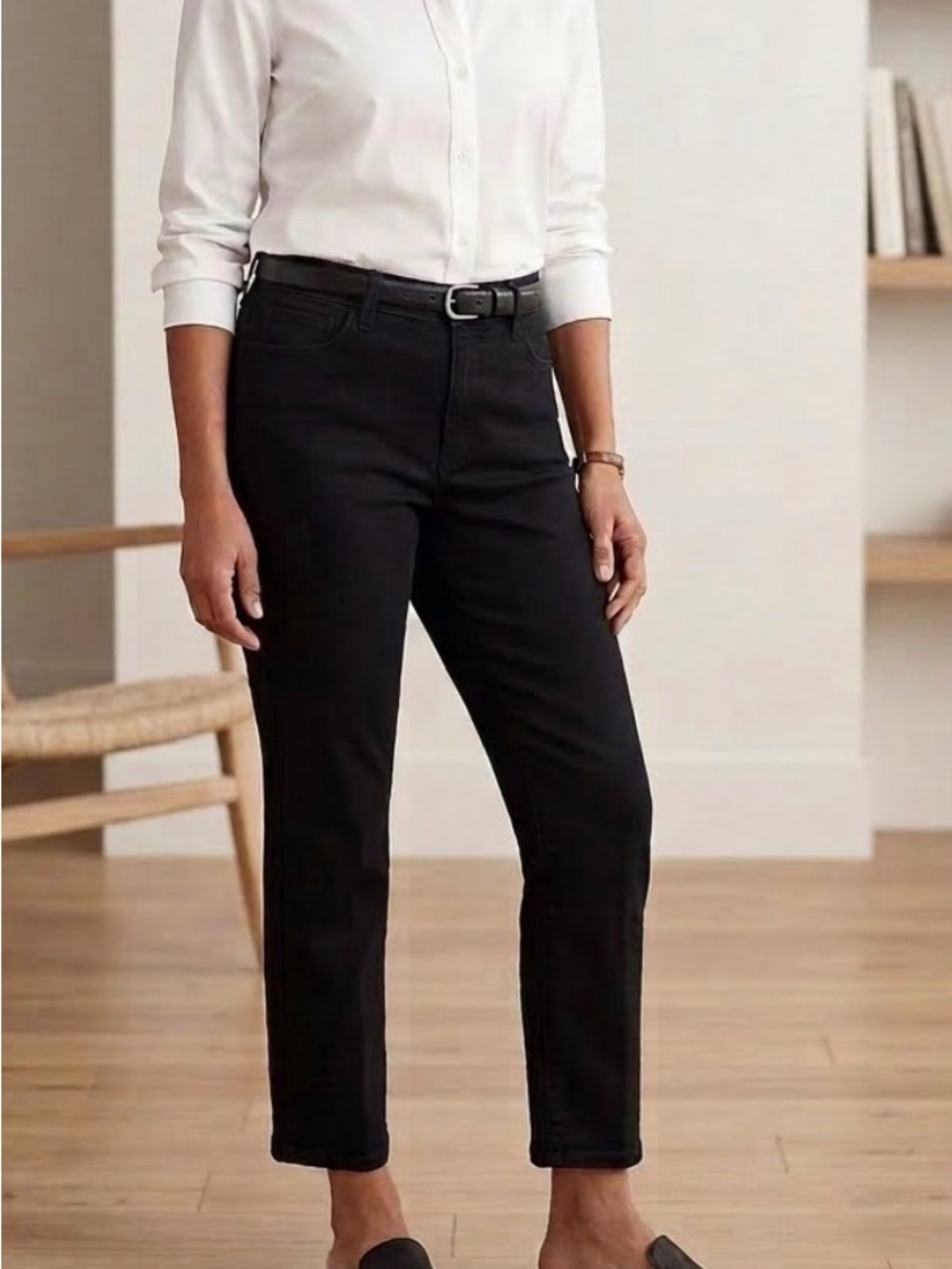 Lauren Ralph Lauren Women's Black Ankle Jeans